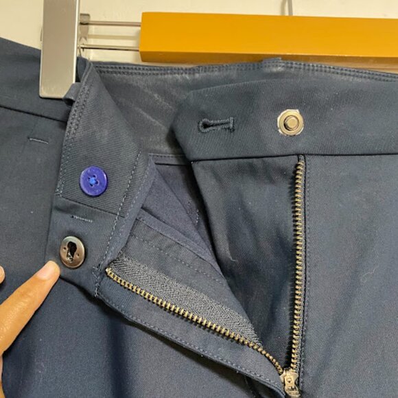 Kit and Ace Navigator Navy Blue Women's Cropped Pants Size 8T - Picture 7 of 13